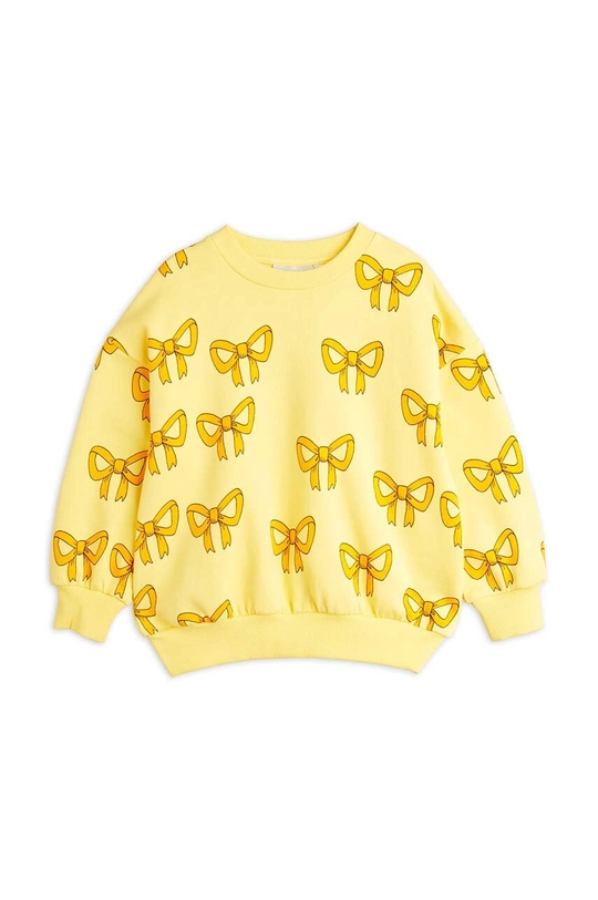 Mini Rodini felpa in cotone bambino/a Bow 2472014923 giallo AW24