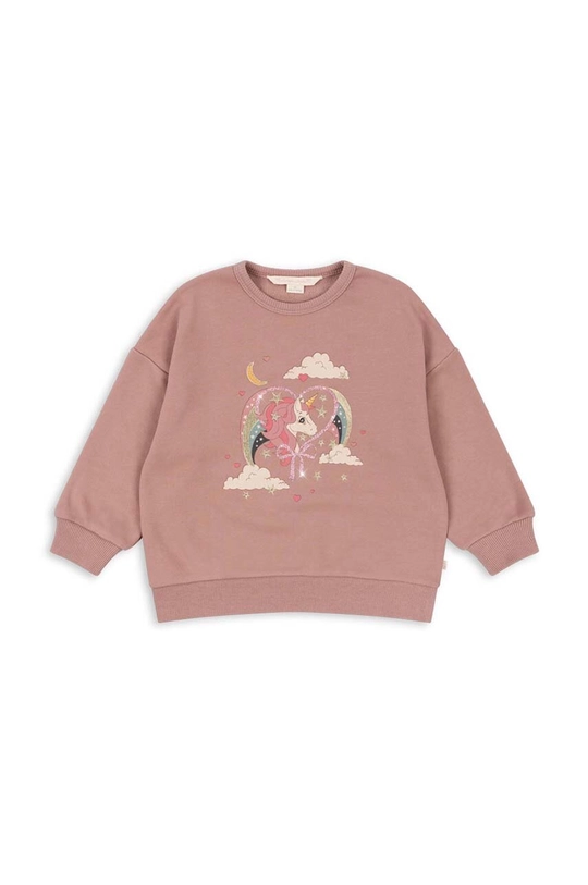 Konges Sløjd felpa per bambini LOU GLITTER SWEATSHIRT OCS KS101562 rosa AW24