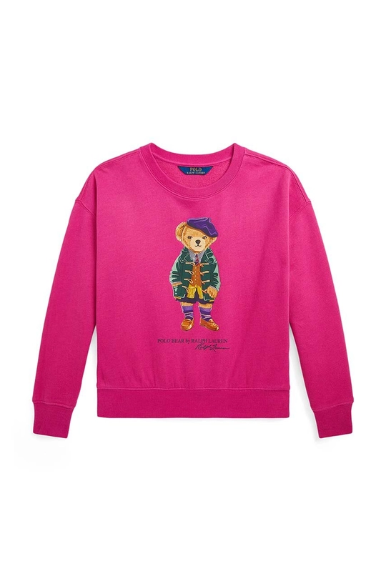 Polo Ralph Lauren bluza dziecięca aplikacja różowy 313951082001