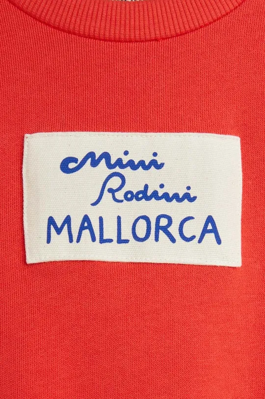 červená Detská bavlnená mikina Mini Rodini Mallorca