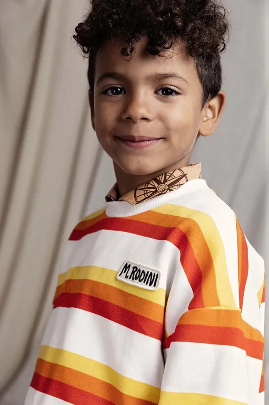 Παιδική βαμβακερή μπλούζα Mini Rodini Stripe