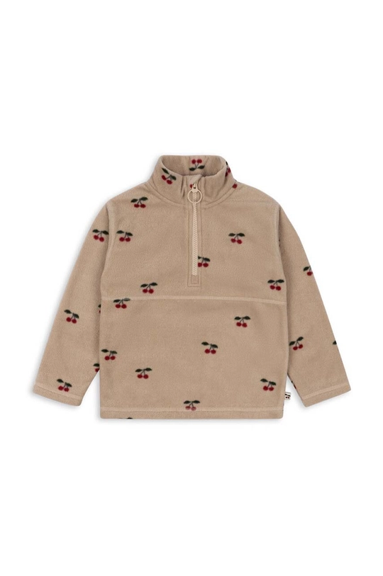 Konges Sløjd felpa per bambini TAVI FLEECE SWEATSHIRT GRS KS101301 beige AW24