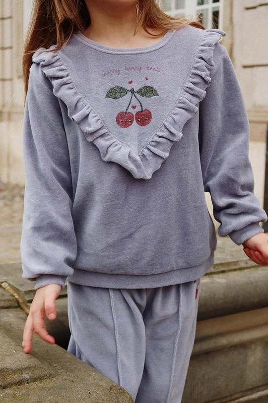 Konges Sløjd gyerek felső WALLY FRILL SWEATSHIRT GOTS KS101731