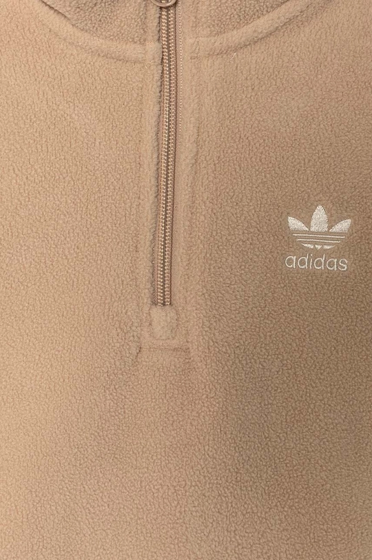 CHLAPEC Dětská fleecová mikina adidas Originals POLAR FLEECE HZ IX9831 béžová