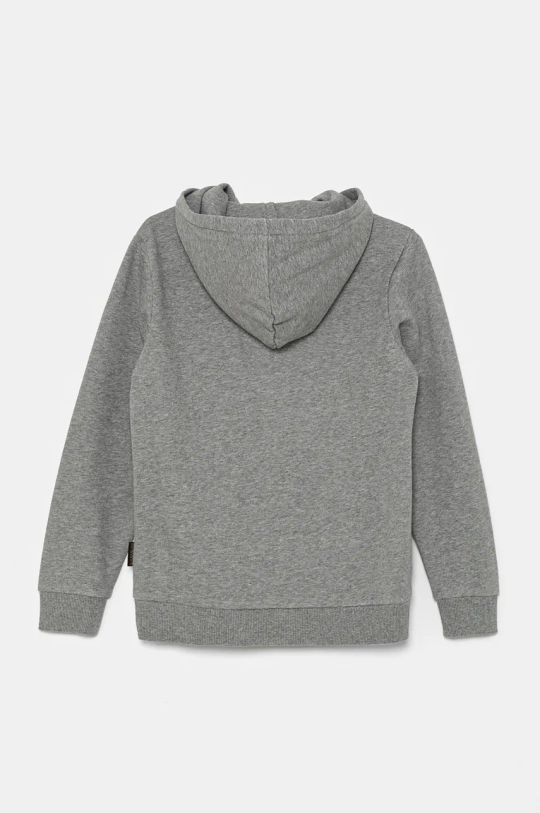 Napapijri felpa per bambini B-CHAMOIS FZH NP0A4HY51601.134.164 grigio AW24