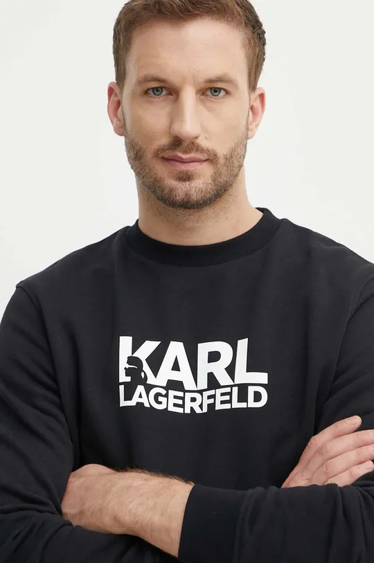 чорний Бавовняна кофта Karl Lagerfeld