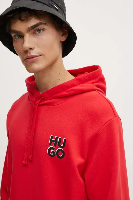 κόκκινο Βαμβακερή μπλούζα HUGO