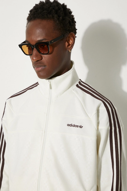 adidas Originals sweatshirt 80s Premium Embossed 3-Stripes JC6530 beige