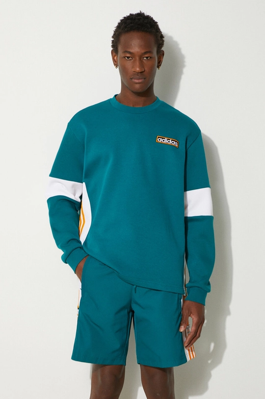 Clothing adidas Originals sweatshirt Adibreak Crew IW5813 turquoise