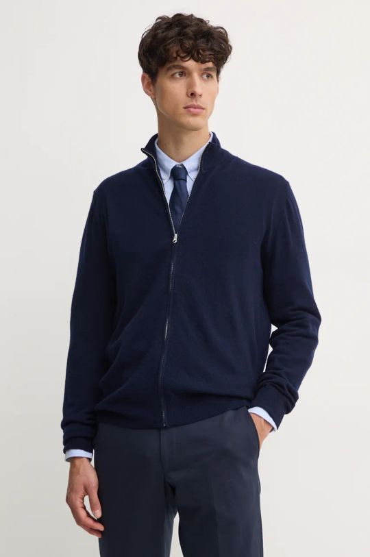 United Colors of Benetton cardigan in lana melange blu navy 1002U500Z