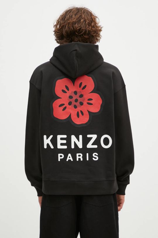 Μπλούζα Kenzo Gots Boke Oversized Hoodie εκτύπωση μαύρο FE65SW2274MT.99J