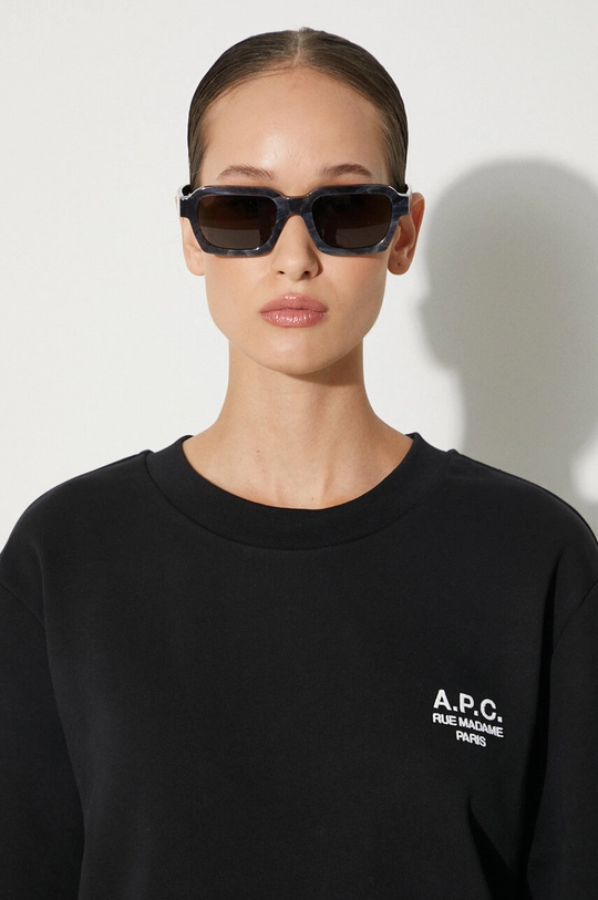 A.P.C. felpa standard rue madame GOTS COHBV.M27913 nero