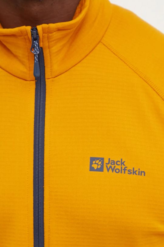 Športová mikina Jack Wolfskin Kolbenberg 1710521 žltá