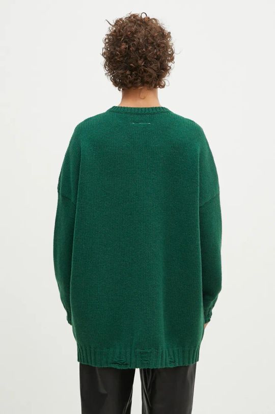 Clothing MM6 Maison Margiela woolen jumper SH2HL0015.M13074 green