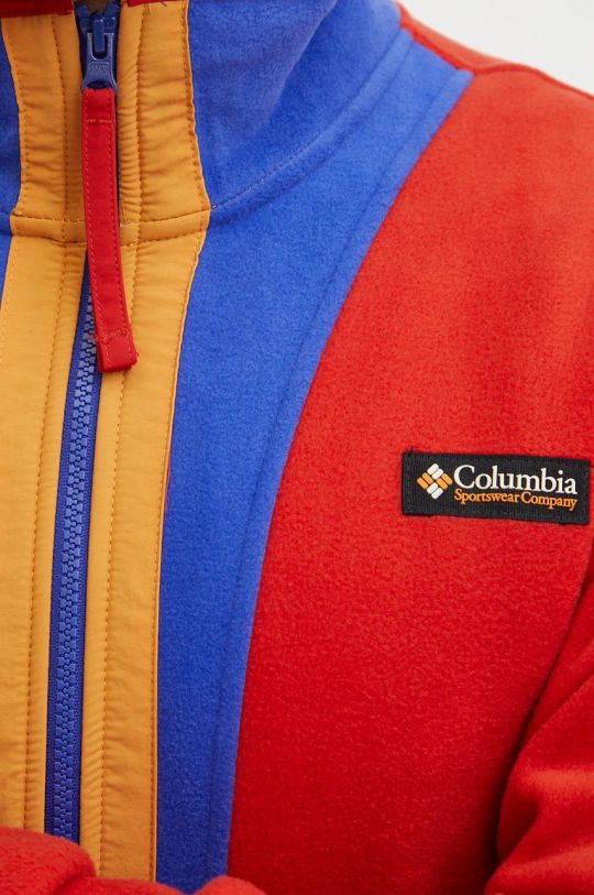 Flis pulover Columbia Backbowl II Full Zip Fleece 2090851 rdeča