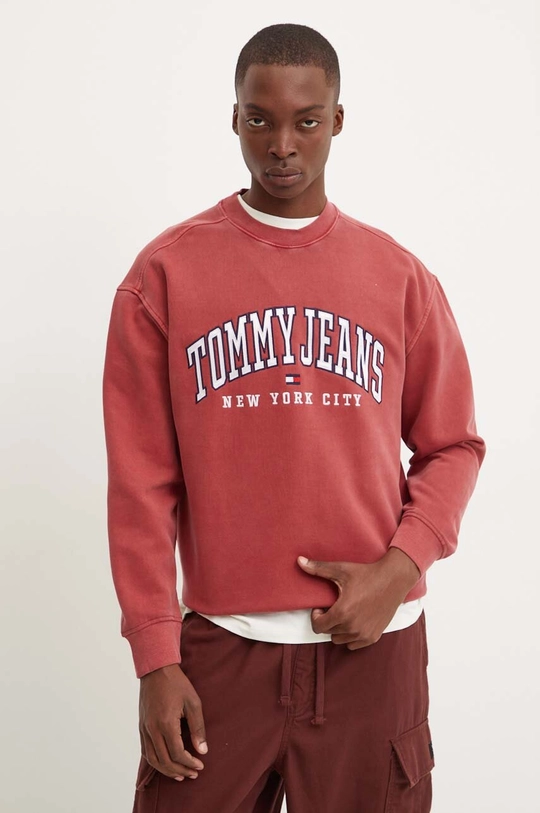 Μπλούζα Tommy Jeans μπορντό DM0DM19757