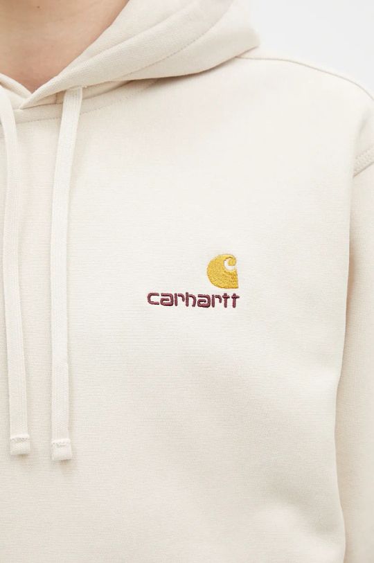 Mikina Carhartt WIP Hooded American Script Sweat I028279.MOOXX béžová