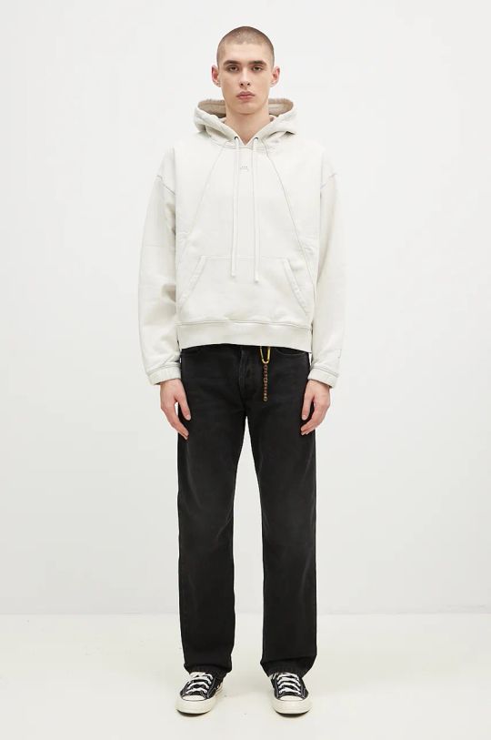 A-COLD-WALL* felpa in cotone Millbank Hoodie ACWMW197 beige