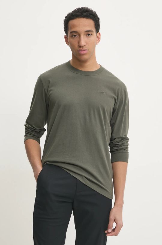 Hollister Co. longsleeve bawełniany bawełna zielony KI324.4198.330