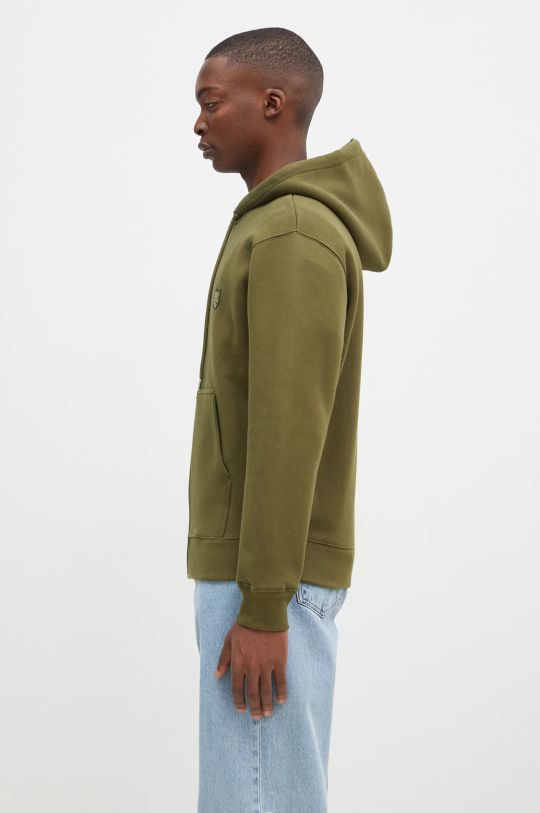 Maison Kitsuné cotton sweatshirt Bold Fox Head Patch MM00714KM0307 green AW24