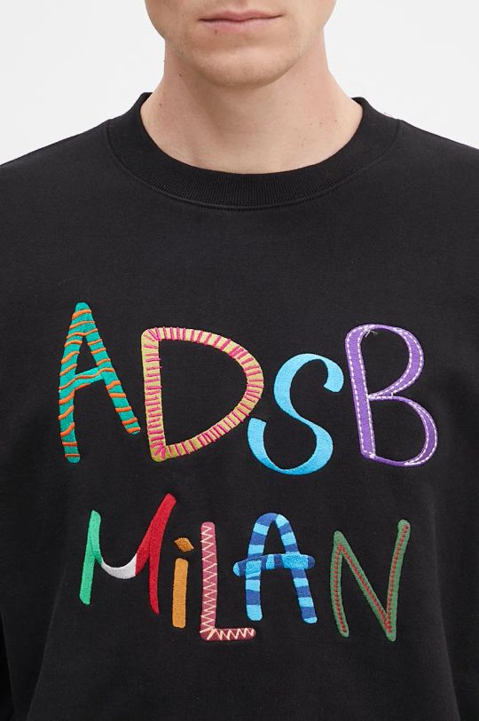 Памучен суичър Andersson Bell Milan Embroidery Sweatshirt черен atb1149u