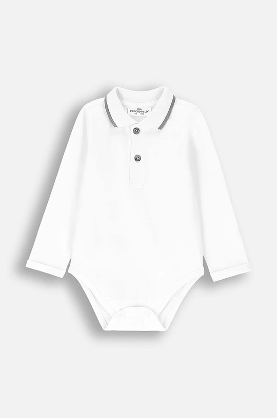 Coccodrillo body bebe alb ZC4112401MBN