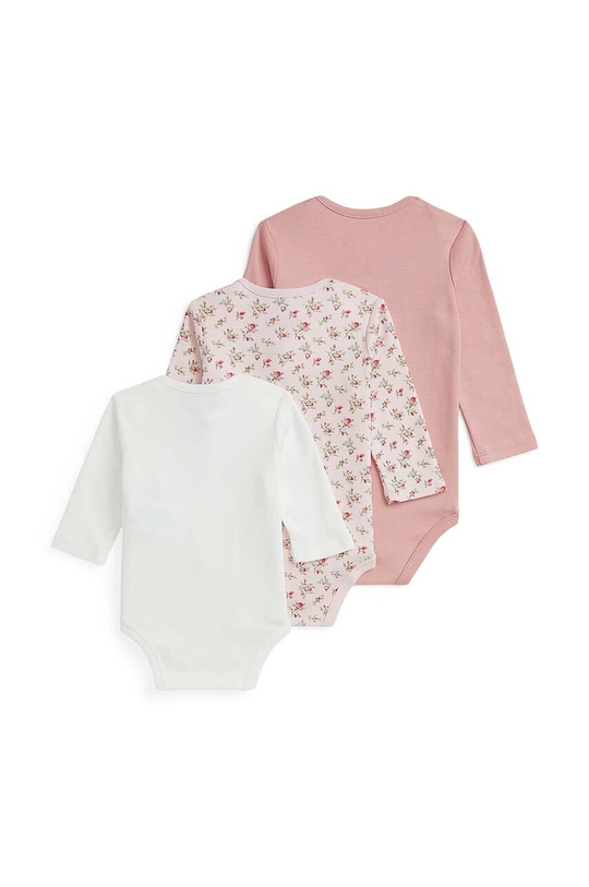 Pamučni bodi za bebe Polo Ralph Lauren 3-pack 310952411001 roza AW24