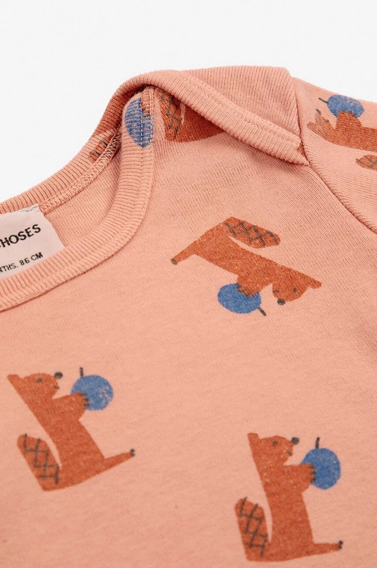 Боді для немовлят Bobo Choses Hungry Squirrel 224AB009 помаранчевий AW24