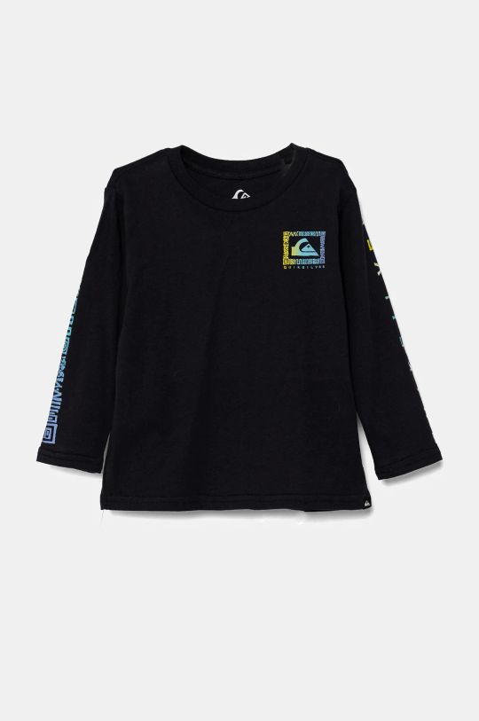 Quiksilver longsleeve bawełniany dziecięcy REVIVAL LS nadruk granatowy EQKZT03554