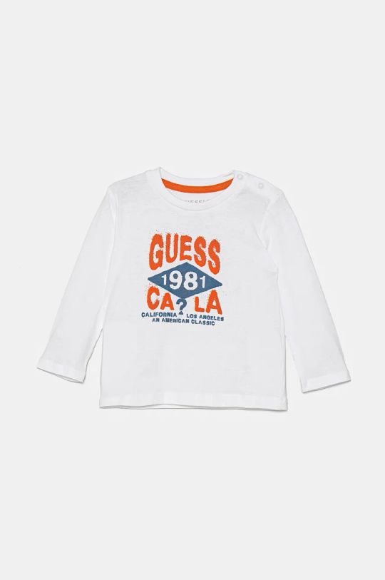 Хлопковый лонгслив для младенцев Guess хлопок белый I4BI02.I3Z14.9BYH