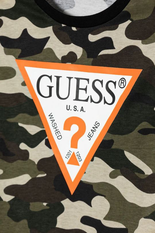 Хлопчик Дитячий бавовняний лонгслів Guess L4BI05.I3Z13.9BYH зелений