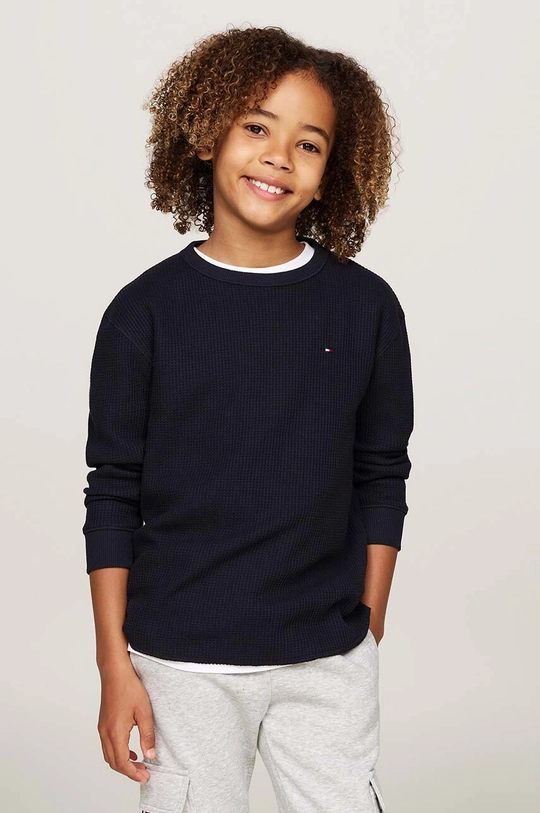 Tommy Hilfiger maglietta a maniche lunghe per bambini altro blu navy KB0KB09195.9BYH.104.122