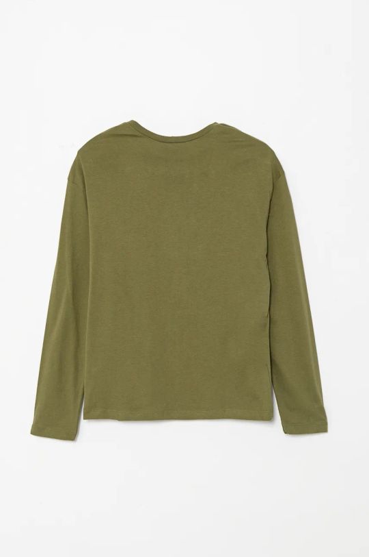 United Colors of Benetton longsleeve in cotone bambino/a 3ATNC10M8.G.Seasonal verde AW24