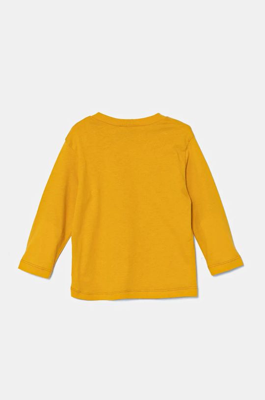 United Colors of Benetton longsleeve din bumbac pentru copii 3096G10H0.P.Seasonal galben AW24