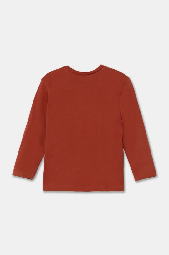 United Colors of Benetton longsleeve bawełniany dziecięcy 3ATNG10G6.P.Seasonal pomarańczowy AW24