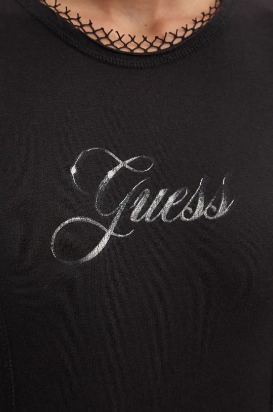 Tričko s dlouhým rukávem Guess Originals W4BP12.J1314 černá