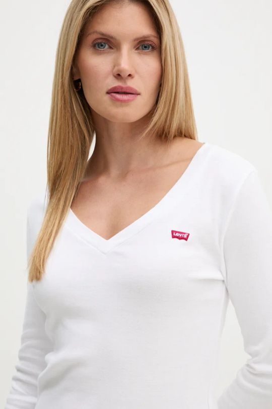 Levi's top a maniche lunghe in cotone bianco A9330