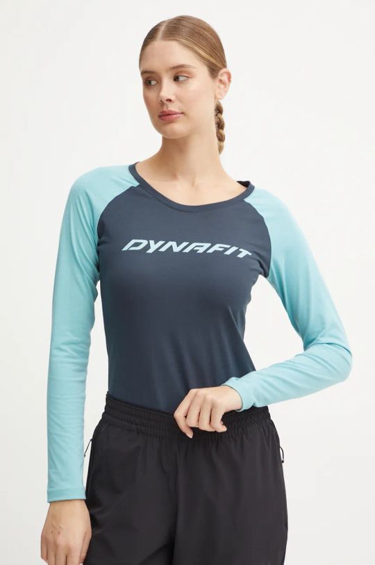 Dynafit longsleeve sportowy 24/7 wzorzyste zielony 08.0000070957