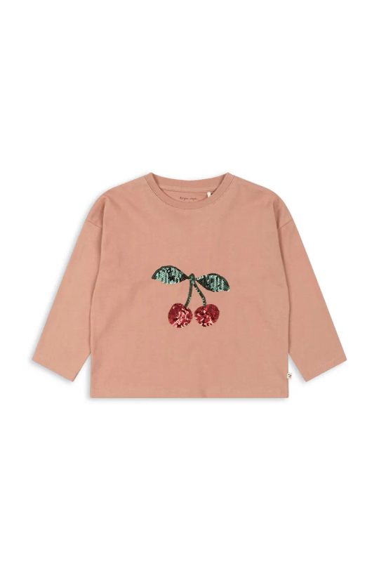 Konges Sløjd longsleeve in cotone bambino/a LIN LS TEE GOTS cotone rosa KS101559