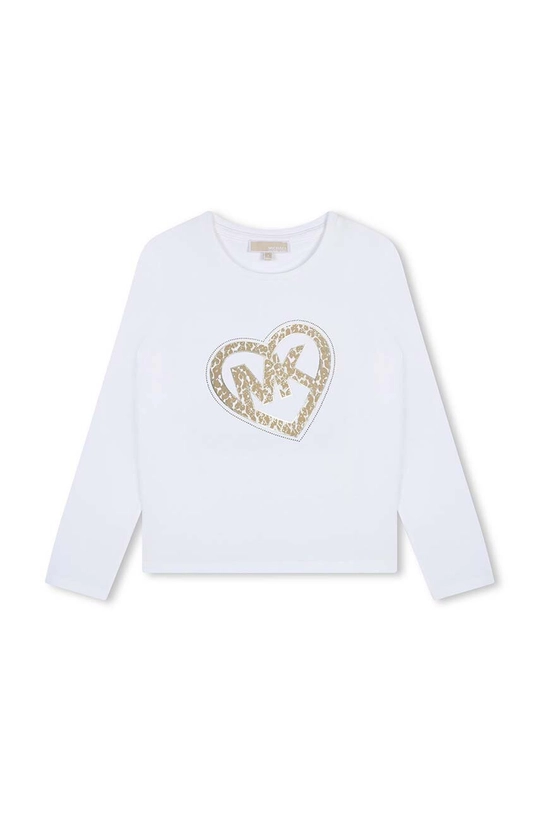 Michael Kors longsleeve din bumbac pentru copii print alb R30144.114.150