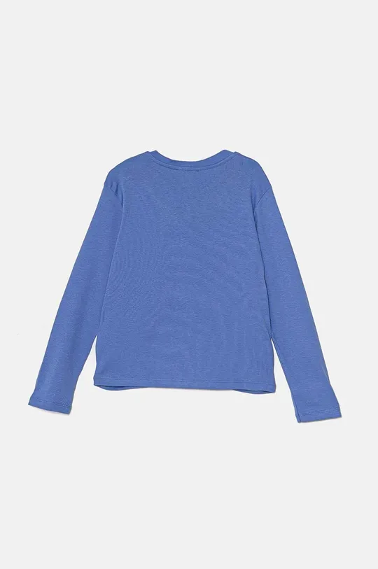 Хлопковый детский лонгслив United Colors of Benetton 3I9WG10F7.P.Seasonal фиолетовой AW24