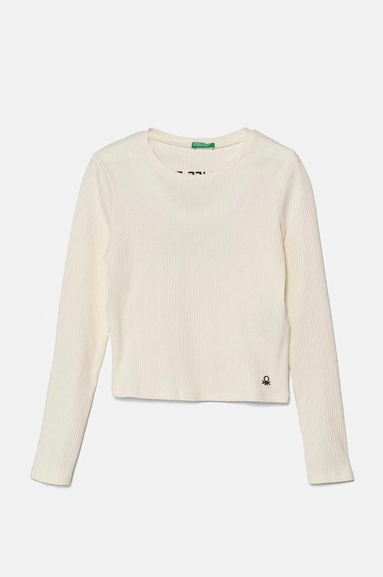 United Colors of Benetton longsleeve copii imprimeu bej 39QFC10K5.G.Seasonal