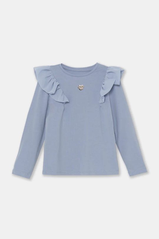 Guess maglietta a maniche lunghe per bambini tessuto elasticizzato blu K4BI20.J1314.9BYH