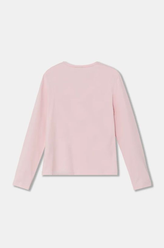 United Colors of Benetton longsleeve dziecięcy 3P4ZC10JE.G.Seasonal różowy AW24