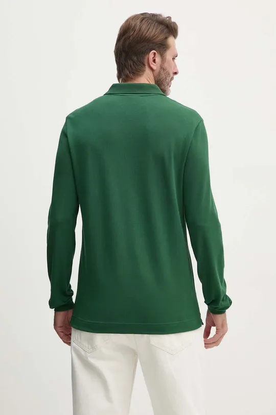 Одяг Бавовняний лонгслів Lacoste PH4013 зелений