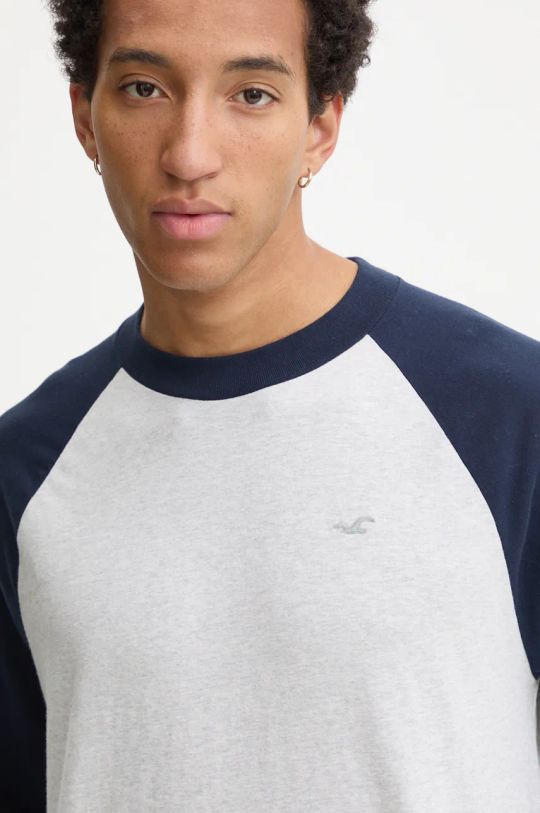 Hollister Co. longsleeve bawełniany szary KI324.4170.200