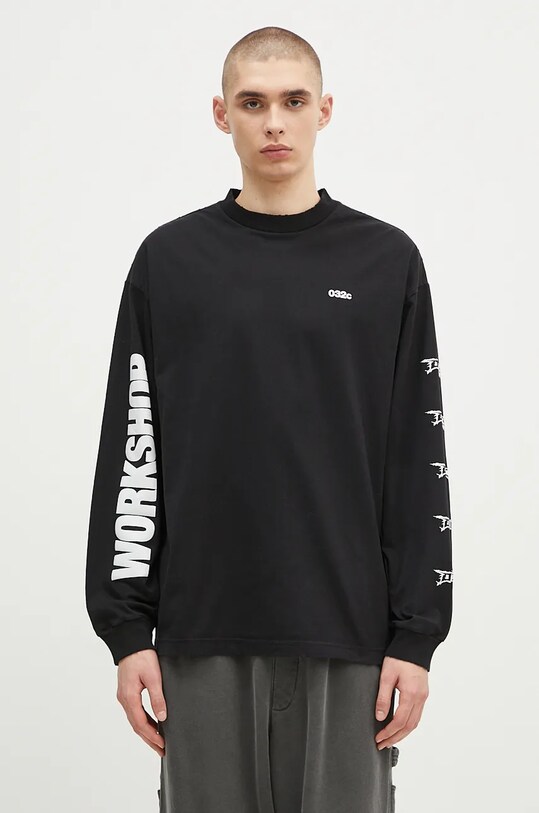 Bavlnené tričko s dlhým rukávom 032C ''Nerve Shatter'' Boxy Longsleeve