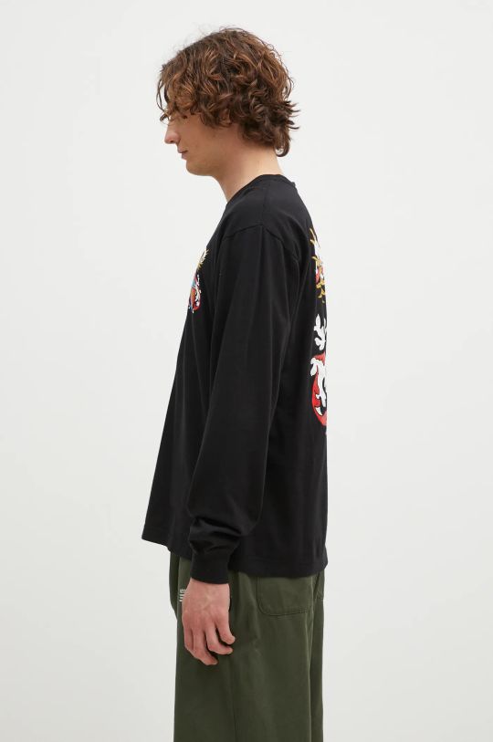 NEIGHBORHOOD longsleeve bawełniany Tee Longsleeve-13 242PCNH.LT13 czarny AW24