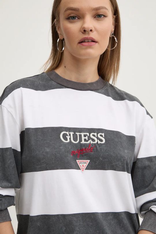 Βαμβακερή μπλούζα με μακριά μανίκια Guess Originals M4BI55.K8FQ4