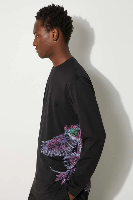 Памучна блуза с дълги ръкави Y-3 Graphic Longsleeve Tee IX5037